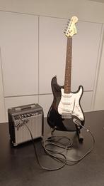 Squier Stratocaster gitaar bundel, Fender, Enlèvement, Solid body, Avec ampli