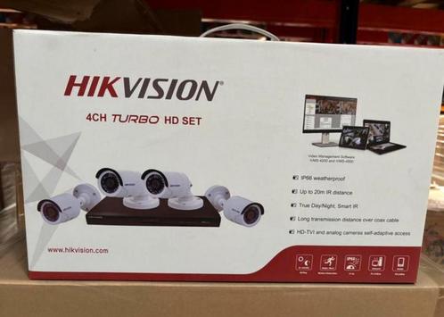 Hikevision beveiligingscamera 4 camera’s nieuw in doos!, Audio, Tv en Foto, Videobewaking, Nieuw, Buitencamera, Ophalen of Verzenden