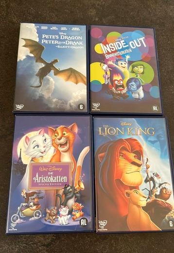 4 Walt Disney films DVD. beschikbaar voor biedingen