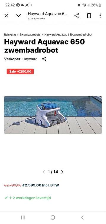 Zwembad robot doet vloer en wanden met gsm verbinding beschikbaar voor biedingen