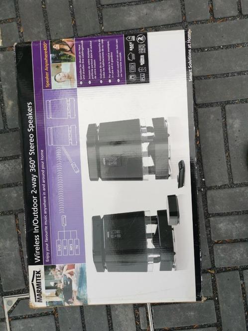 Marmitek Wireless in/outdoor 2-way 360 draadloze speakers, Audio, Tv en Foto, Luidsprekerboxen, Gebruikt, Overige typen, Overige merken
