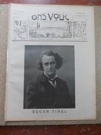 ONS VOLK EDGAR TINEL SINAAI 1911, Gelezen, Ophalen of Verzenden, 20e eeuw of later