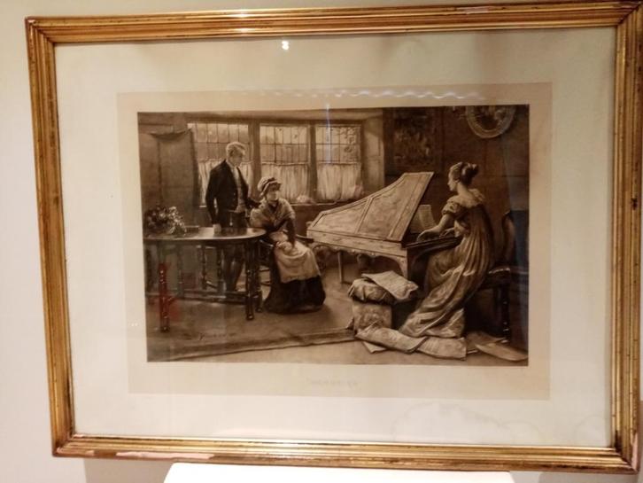 kader "Memories" Childe Pocock" RBA  1900, Antiquités & Art, Curiosités & Brocante, Enlèvement