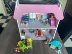 Houten poppenhuis, Enfants & Bébés, Jouets | Playmobil, Comme neuf, Enlèvement ou Envoi