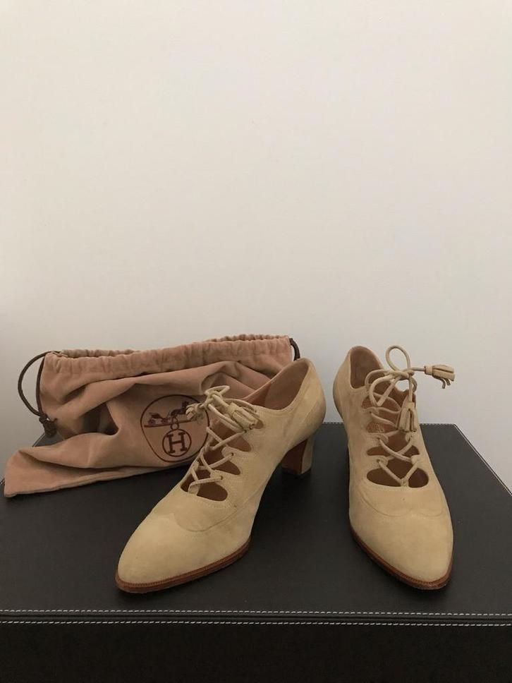 HERMÈS-schoenen (36,5/Gemaakt in Italië), Kleding | Dames, Schoenen, Zo goed als nieuw, Beige, Ophalen of Verzenden
