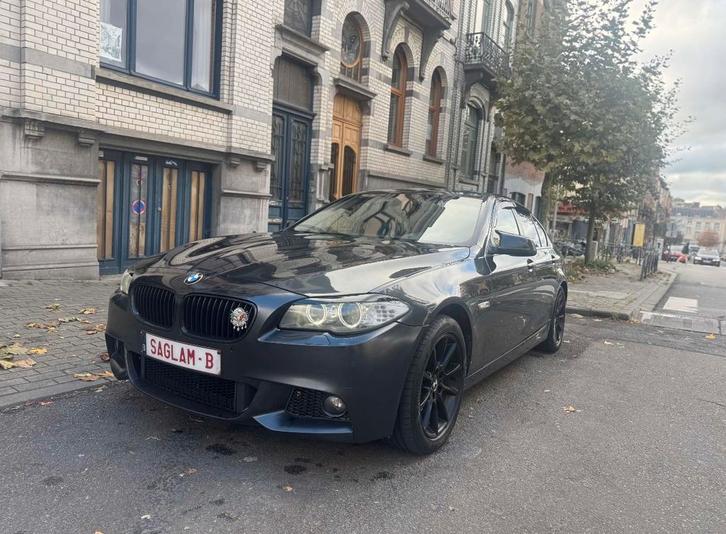 BMW F10, Auto's, BMW, Bedrijf, 5 Reeks, Diesel, 5 deurs, Automaat, Zilver of Grijs, Beige, Leder, Achterwielaandrijving, Ophalen