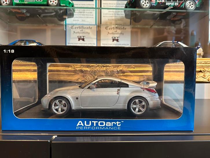 Nissan Fairlady Z Nismo Type 380RS version 2007 1:18, Hobby en Vrije tijd, Modelauto's | 1:18, Zo goed als nieuw, Auto, Autoart