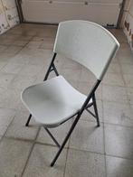 Opvouwbare stoelen wit 4 stuks, Ophalen, Gebruikt, Wit, Vier