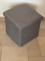 Pouf pliable / espace de rangement Cube gris, Enlèvement ou Envoi, Neuf