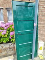 Vol houten deuren groen gelakt, Doe-het-zelf en Bouw, Deuren en Vliegenramen, Ophalen, Gebruikt, Hout, Binnendeur