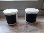2 pots ardoise avec couvercle en plastique ASA sélection, Huis en Inrichting, Keuken | Servies, Gebruikt, Keramiek, Ophalen of Verzenden