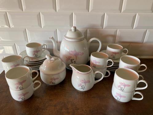 Limoges porseleinen koffieset, Huis en Inrichting, Keuken | Servies, Nieuw, Kop(pen) en/of Schotel(s), Overige stijlen, Porselein