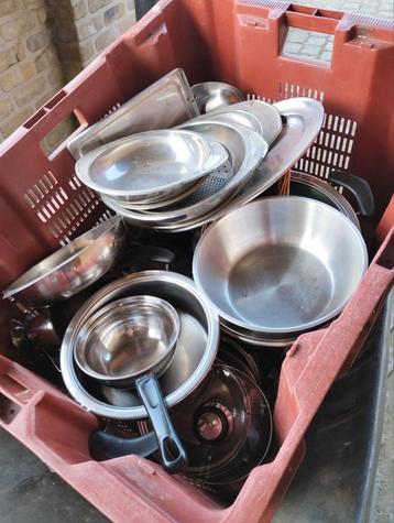 Inox, casseroles et poêles, plats, Enlèvement ou Envoi, Comme neuf, Inox