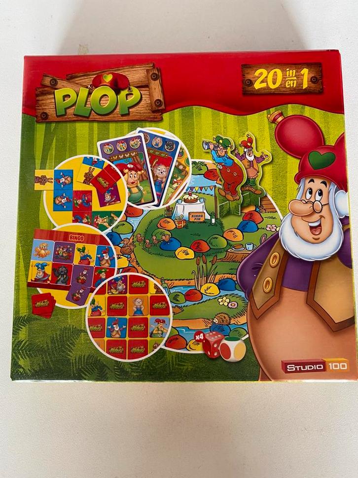 Bordspel: plop 20 in 1, Hobby en Vrije tijd, Gezelschapsspellen | Bordspellen, Zo goed als nieuw, Ophalen