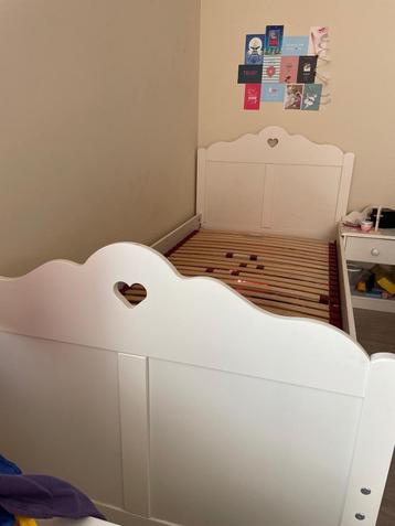 Eenpersoonsbed + lattenbodem + matras, Sommier à lattes, 85 à 100 cm, Enlèvement, 180 cm ou plus