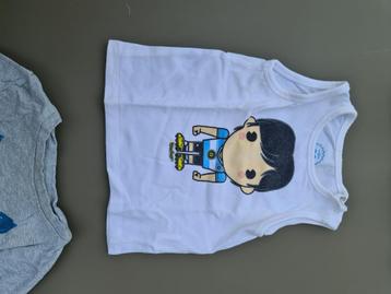 wit t-shirt met kindje 6m/68cm beschikbaar voor biedingen
