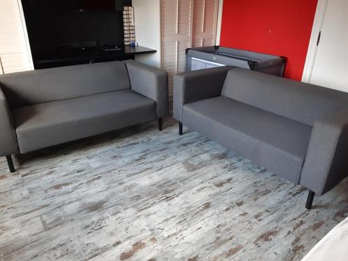 2 maal 2.5 zit grijs, Maison & Meubles, Canapés | Sofas & Chaises Longues, Comme neuf, Trois personnes, 150 à 200 cm, 75 à 100 cm