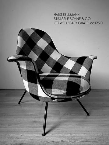 Hans Bellmann for Strässle Söhne & Co. Sitwell chair, ca50s beschikbaar voor biedingen