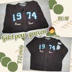 Gilet ML pour bébé garçon -brun-H&M-T.12 mois, Enlèvement ou Envoi, Utilisé, H&M, Garçon