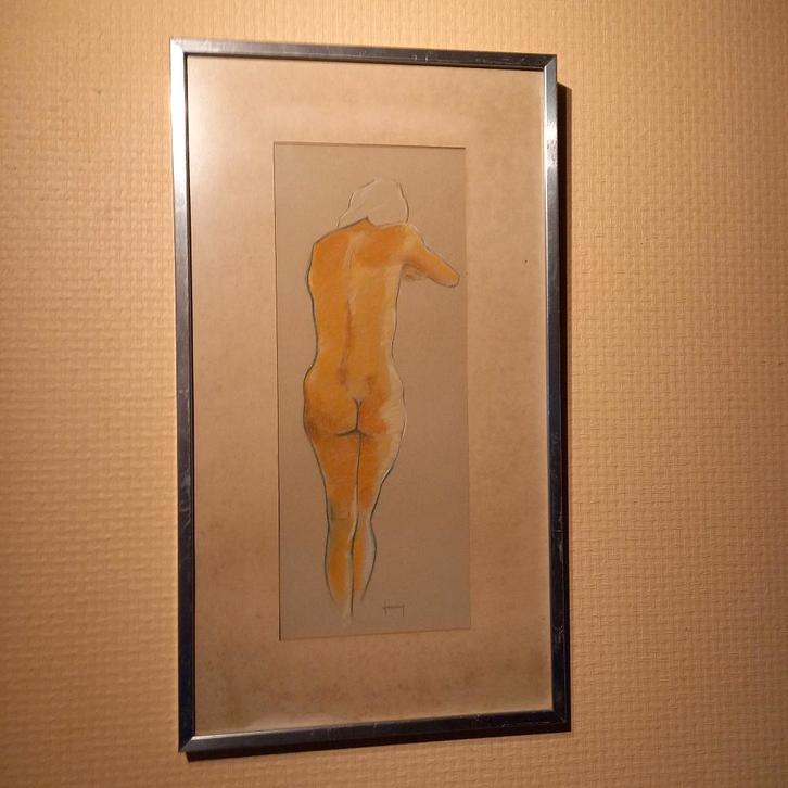 Jef Janssens, Originele tekening, 36x64cm, Antiek en Kunst, Kunst | Schilderijen | Klassiek, Ophalen of Verzenden