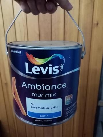 Levis Verf 2,5 L Wit Satin Ambiance Mur Mix 24 potten