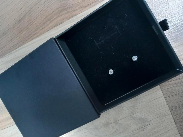 Moisanite oorbellen 0.6 carat, Computers en Software, Tablet-hoezen, Zo goed als nieuw, Ophalen of Verzenden