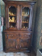 Vitrine en chêne français massif, Maison & Meubles, Enlèvement, Comme neuf, Klassiek