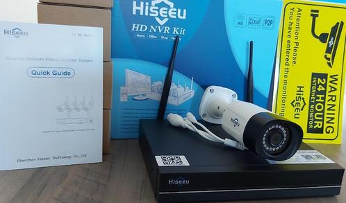 HISEEU 4x5mp Camera1to HDD NVR Video Surveillance WiFi Kit., TV, Hi-fi & Vidéo, Caméras de surveillance, Neuf, Caméra extérieure