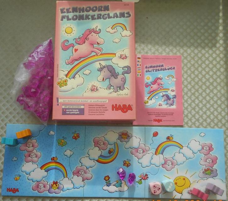 Eenhoorn Flonkerglans Haba, Kinderen en Baby's, Speelgoed | Educatief en Creatief, Zo goed als nieuw, Ontdekken, Ophalen of Verzenden