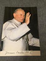 oude Postkaart Paus Joannes Paulus II, Verzamelen, Ophalen of Verzenden, Zo goed als nieuw, Kaart of Prent, Christendom | Katholiek