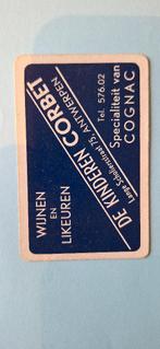 Speelkaart Antwerpen  – Likeuren De Kinderen Corbet_36, Ophalen of Verzenden, Gebruikt, Speelkaart(en)