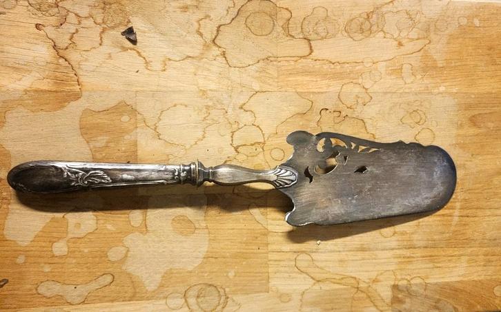 Zilveren soeplepel en sauslepel EN Zilveren taartschepper, Antiek en Kunst, Antiek | Servies los, Ophalen of Verzenden