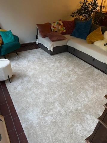 Tapijt/vloerkleed Wit/beige/creme - kamerbreed - als nieuw!, 200 cm ou plus, Comme neuf, Enlèvement, Rectangulaire