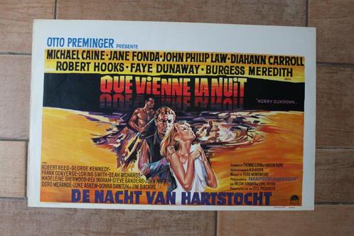 filmaffiche Hurry Sundown 1967 Jane Fonda filmposter, Verzamelen, Posters, Zo goed als nieuw, Film en Tv, A1 t/m A3, Rechthoekig Liggend