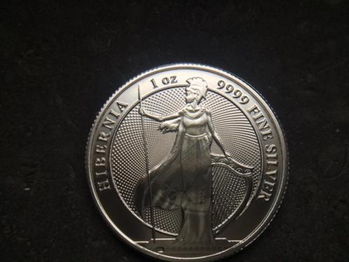 2022 Tokelau - Hibernia - 1 oz silver, Postzegels en Munten, Edelmetalen en Baren, Zilver, Ophalen of Verzenden
