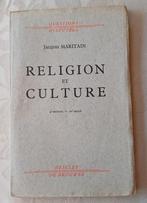 Religion et culture par Jacques Maritain, Enlèvement ou Envoi, Utilisé, Société, Jacques Maritain