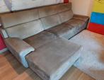 Hoekzetel, kleur taupe, Huis en Inrichting, Ophalen, Zo goed als nieuw, Stof