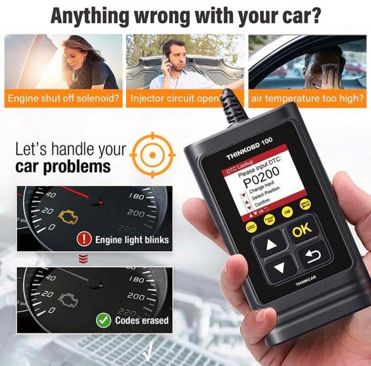 Thinkcar OBD100 foutcode lezen auto foutcode wissen, Auto diversen, Autogereedschap, Ophalen of Verzenden