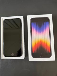 IPhone SE 2022 (3de generatie) 128GB zwart, Télécoms, Téléphonie mobile | Apple iPhone, Comme neuf, 128 GB, Sans abonnement, Sans simlock