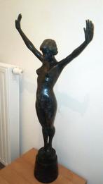 Prachtige grote bronzen art deco 1500 euro, Ophalen, Brons