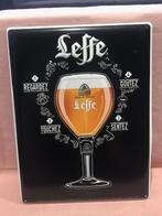 Leffe licht metalen plakkaat, Verzamelen, Biermerken, Ophalen of Verzenden, Zo goed als nieuw, Leffe