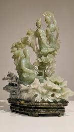 Exclusieve Jade sculptuur – "仙女下凡", Antiek en Kunst, Ophalen of Verzenden