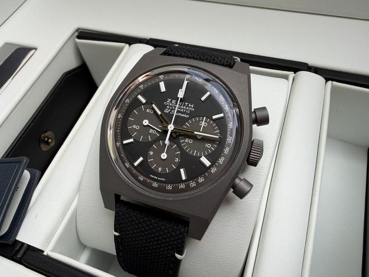 Nieuw Zenith El Primero Chronomaster Revival Shadow Watch, Handtassen en Accessoires, Sporthorloges, Nieuw, Ophalen of Verzenden