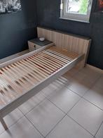 Lit et table de nuit, matelas, Huis en Inrichting, Slaapkamer | Bedden, Ophalen of Verzenden, Gebruikt
