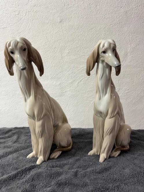 2 Afghaanse windhonden Lladro, Antiek en Kunst, Antiek | Porselein, Ophalen of Verzenden