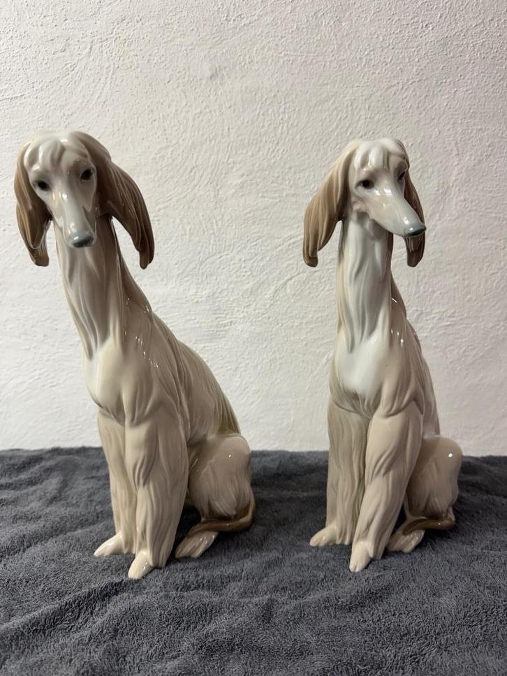 2 Afghaanse windhonden Lladro, Antiek en Kunst, Antiek | Porselein, Ophalen of Verzenden