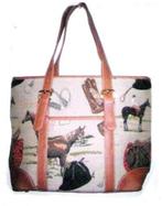handtas met paardenmotief, Ophalen of Verzenden, Nieuw, Bruin, Handtas