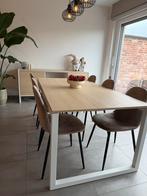 Meubelset aluminium/houtlook - eettafel/tv/dressoir, Huis en Inrichting, Tafels | Eettafels, Ophalen, Zo goed als nieuw