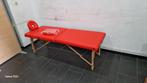 QUIRUMED Easy houten opvouwbare massagetafel, oranje kleur, Sport en Fitness, Massageproducten, Massagetafel, Ophalen of Verzenden
