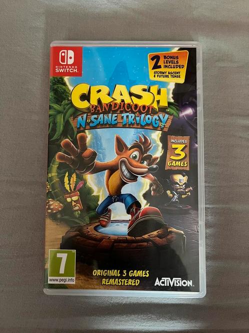 Crash Bandicoot N. Sane Trilogy, Nintendo Switch, Games en Spelcomputers, Games | Nintendo Switch, Zo goed als nieuw, Platform